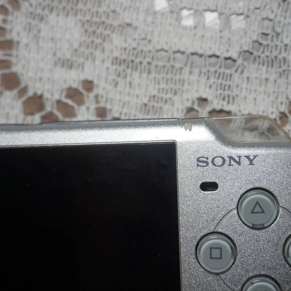 Sony PSP 2000 Mystic Silver Handheld Console Used Working